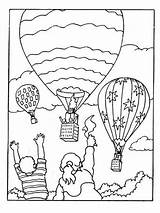 Luchtballon Balon Kleurplaat Cald Aer Air Kleurplaten Colorat Leukekleurplaten Kolorowanka Powietrze Kolorowanki Ladnekolorowanki Plansededesenat één Tipareste Zwaaien sketch template