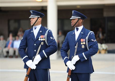 usaf honor guard unveils  routine air force honor guard article display