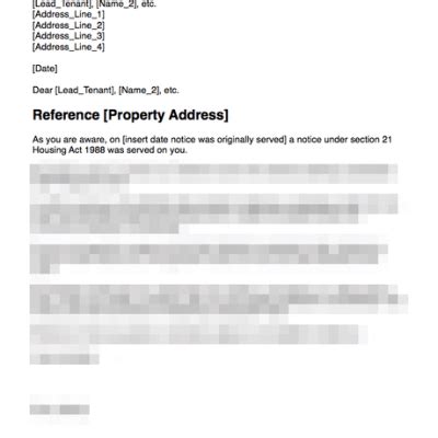 section  notice grl landlord association