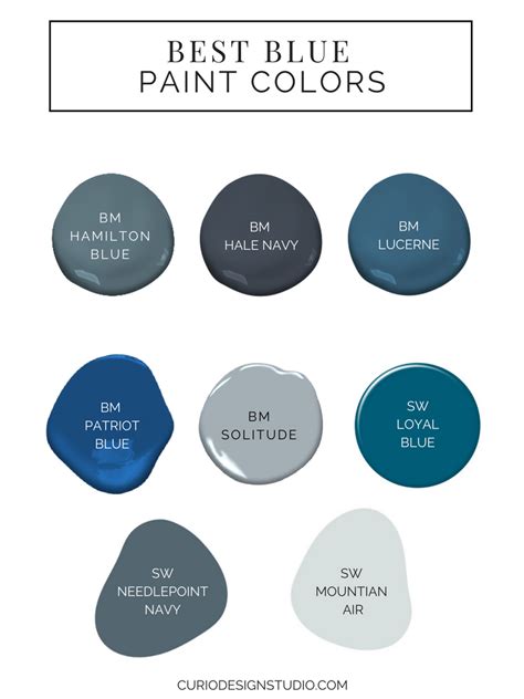 blue paint colors curio design studio