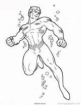 Aquaman Superheroes Kleurplaten Superhelden Kolorowanki Malvorlage Animaatjes Persoonlijke Coloringhome Letzte Stimmen Heros sketch template