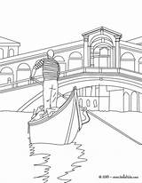 Gondola Gondole Gondolier Harbour Italie Letscolorit Veneza Venecian Infamous Venise Designlooter Hellokids sketch template