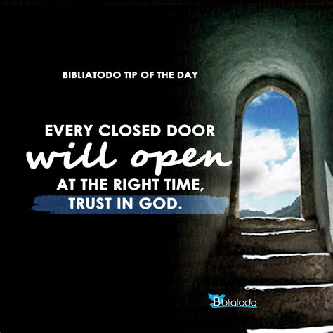 closed door  open    time trust  god christian