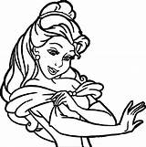 Princess Belle Disney Drawing Coloring Pages Clipartmag sketch template