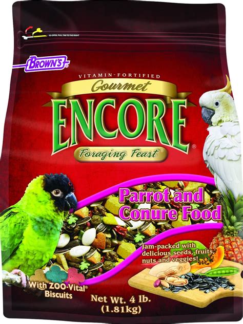 browns encore gourmet foraging feast parrot food  lb chewycom