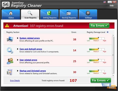 supereasy registry cleaner indir kayit defteri temizleme ve
