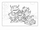 Hugglemonster Henry Coloring Pages Coloringtop sketch template