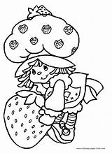 Coloring Strawberry Shortcake Pages Cartoon Color Kids Printable Sheets Characters Character Print Cartoons Colouring Raspberry Sheet Torte Book Plate Original sketch template