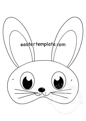 rabbit mask template easter template