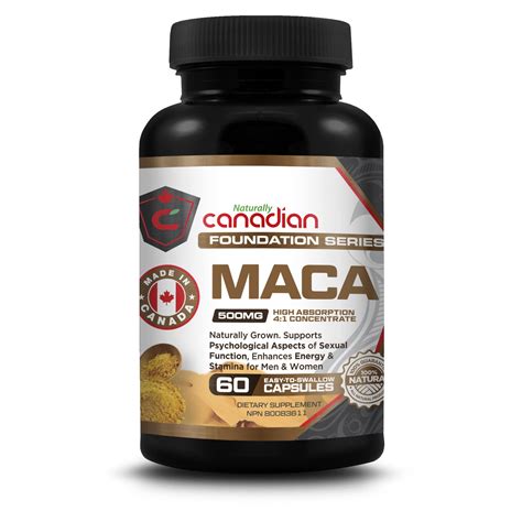 Canada S Best Natural Maca Root Supplements Naturally Canadian