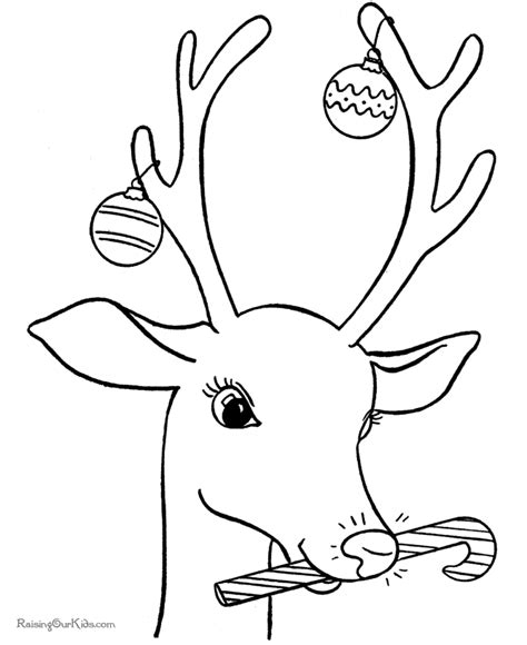 coloring pages  reindeer coloring home