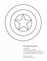 Captain America Shield Pages Coloring Printable Getcolorings Diy Color Print sketch template