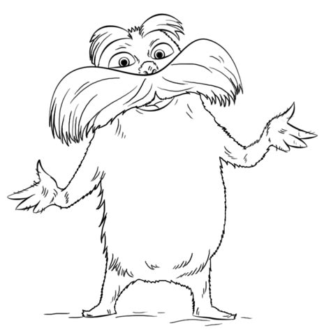 dr seuss coloring pages lorax coloring walls