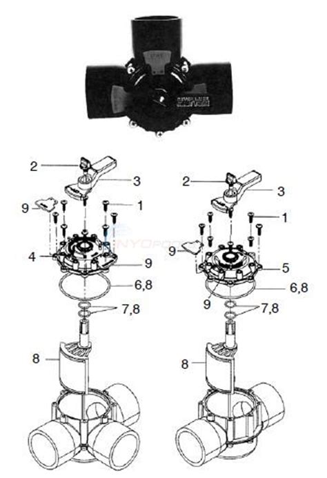 jandy large  lube valve parts inyopoolscom