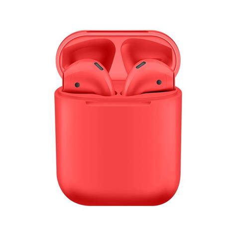 custom red earpods  iconicpods bluetooth earphones wireless earphones wireless bluetooth