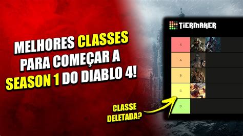Diablo 4 Melhores Classes Para A Temporada 1 Youtube