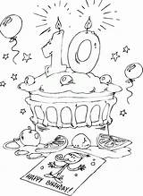 Mewarnai Ulang Kue Happy 10th Gateau Fete Kleurplaten Digi Stempels Bonne Joyeux Paud Kepada Meningkatkan Jiwa Bermanfaat Kreatifitas Semoga Seni sketch template