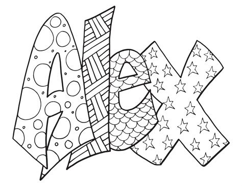 alex coloring pages  printable stevie doodles