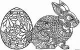 Mandala Paques Coloriage Lapin Imprimé sketch template