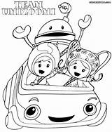 Umizoomi Coloring Team Pages Print Printable Getcolorings Nick Printables Jr Comments sketch template