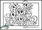 Pony Coloring Little Pages Mlp Friendship Magic Print Mane Color Eg Six Friends Printable Games Book Drawing Team Twilight Sparkle sketch template