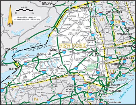 road map  york state  latest map update