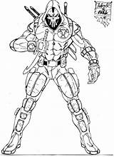 Coloring Pages Taskmaster Hitman Nightwing Deviantart Getdrawings sketch template