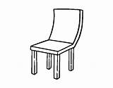 Chair Coloring Curve Coloringcrew sketch template