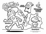 Coloring College Pages Football Ole Miss State Auburn Lsu Mississippi University Color Tigers Mascot Rebels Clipart Kids Depression Great Print sketch template