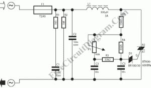 dimmer circuit electronic circuit diagram