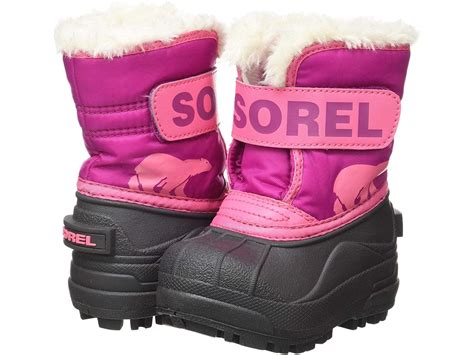 sorel kids sorel girls snow commander ankle snow boots walmartcom walmartcom