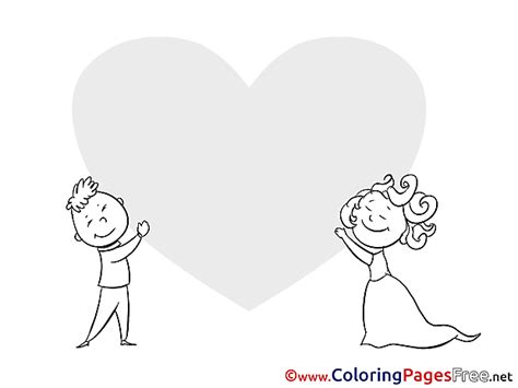 love  colouring page valentines day