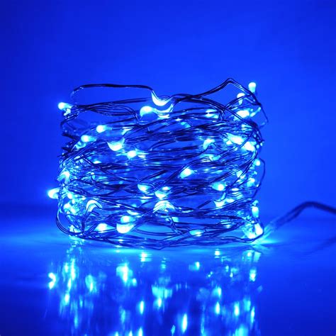 foot plug  led fairy lights  blue micro led lights  copper