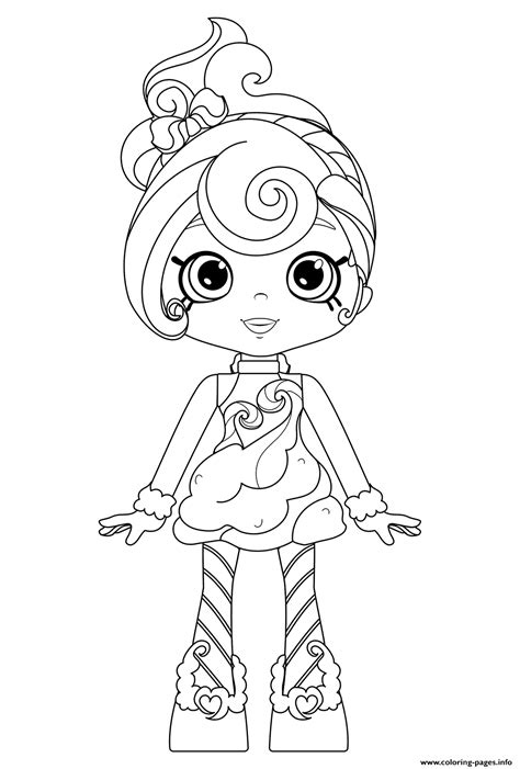 shoppies coloring pages candy sweets  shoppies coloring pages