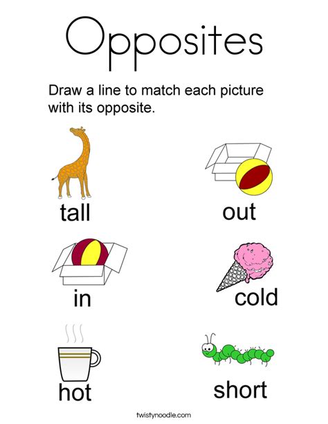 opposites coloring pages  printable coloring pages
