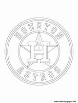 Astros Coloring Logo Mlb Baseball Houston Pages Printable Sport Logos Color Print Template Book Search Info sketch template