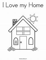 Coloring House Pages Colouring Preschool Family Twistynoodle Noodle Worksheet Worksheets Twisty Print Built Sheets Crafts Activities California Usa sketch template
