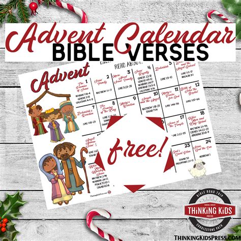 advent calendar  bible verses thinking kids press
