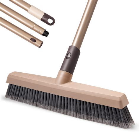 eyliden push broom stiff bristles floor scrub brush multi surface