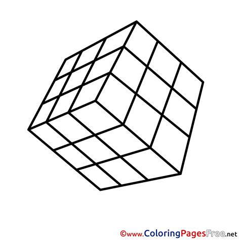 cubes sheets coloring pages