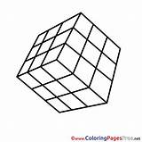 Coloring Pages Cube Printable Rubik Colouring Sheets Cubes Sheet Rubiks Template School Kids Hits sketch template
