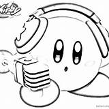 Kirby Mario Disegn sketch template