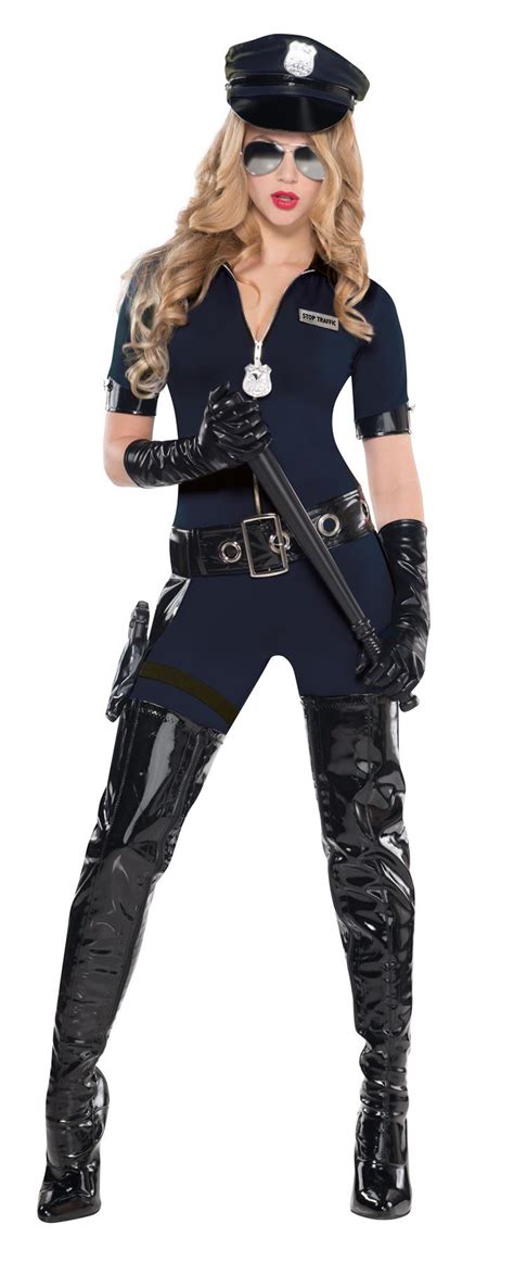 stop traffic police woman costume ladies sexy cop fancy