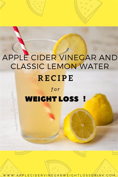 apple cider vinegar and classic lemon water recipe recipe lemon
