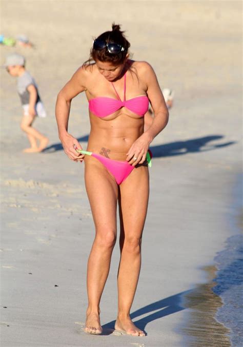 Danniella Westbrook Flashes Plastic Nude Tits On The Beach