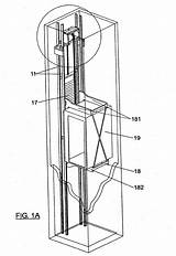 Elevator Drawing Patents Machine Plan Lifting System Getdrawings sketch template