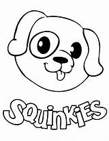 Knuffle Hunde Squinkies Coloringhome sketch template
