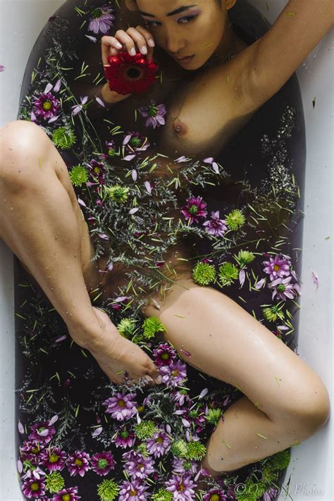 miki hamano taking a flower bath porn photo eporner