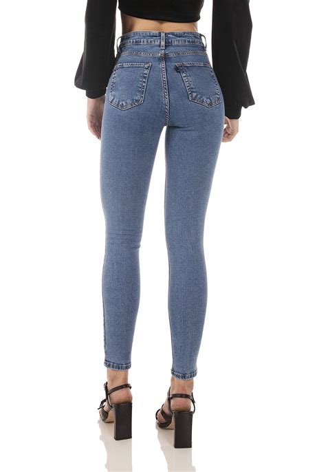 calça jeans feminina skinny média cigarrete tradicional dz3725