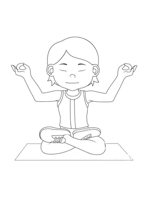 yoga coloring pages